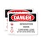 Signmission Renovation Work Contains Lead Do Not Enter Danger Sign, Plastic, 10in W x 7in L, 2PK OS-2PACK-DS-P-710-L-1753 - alternate 1